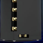 Steel Security Safe with Lockable Mechanism, Keys, and Shelves