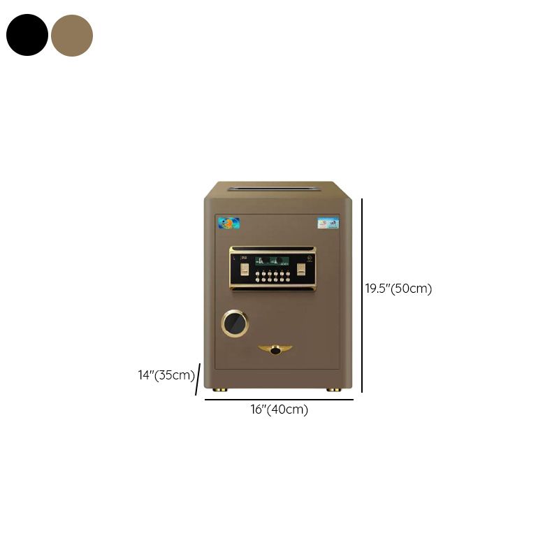 Steel Security Safe with Battery, Pry Resistant, Lockable with Keys and Interior