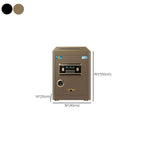 Steel Security Safe with Battery, Pry Resistant, Lockable with Keys and Interior