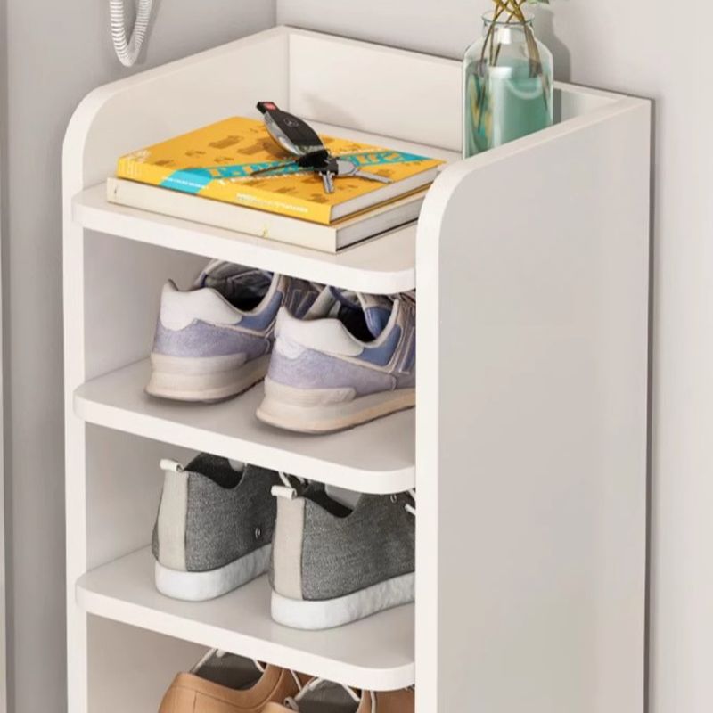 Composite Wood Square Shoe Storage with Capacity for 1-10 Pairs in Drawing Room, Includes Individual Shoe Cubby Holes and Closed Back