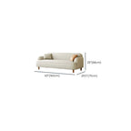 Off-White Standard Sofa/Loveseat with Armrest for Drawing Room