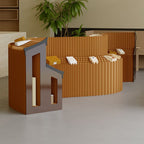 Collapsible Display Table with Stump Base, Unfinished Finish, 30 to 39 in Height, 50 in & Above Size, 20 to 29 in Width