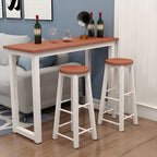 Modern Home Bar Set with No-Distressing and Non-Swivel Design