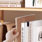 Composite Wood Vertical Organizer Shelf with 4/5/3 Shelves and Open Back