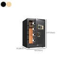 Steel Security Safe with Battery, Pry Resistant, Lockable, Keys, Interior, and Shelves