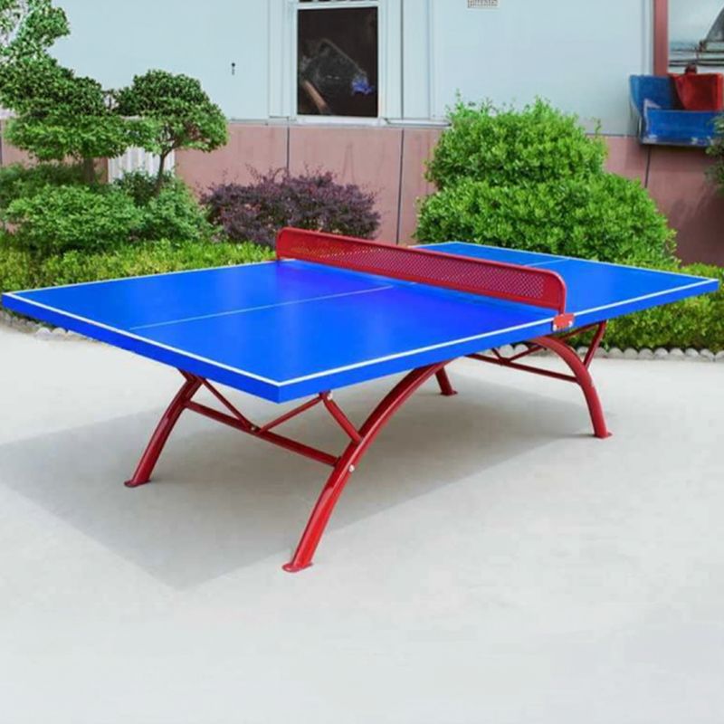 Versatile Indoor and Outdoor Ping Pong Table with Synthetic Laminate Top in Ink/Cerulean