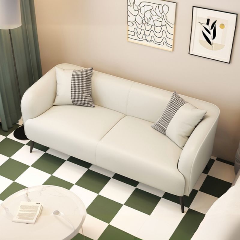 Tear Resistant Standard Sofa/Loveseat with Pu Upholstery in Grey/Off-White/Sand