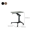 Modern Speaker Stand with Adaptable Height and Rollers