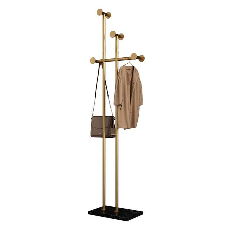 Contemporary Alloy Coat Rack with Metal Hook