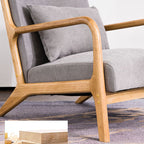 Comfortable Scandinavian Sofa with Foam Cushioning and Non-Skirted Design
