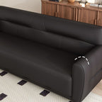 Dark Gray/Sage/Off-White Standard Sofa with Armrest for Drawing Room