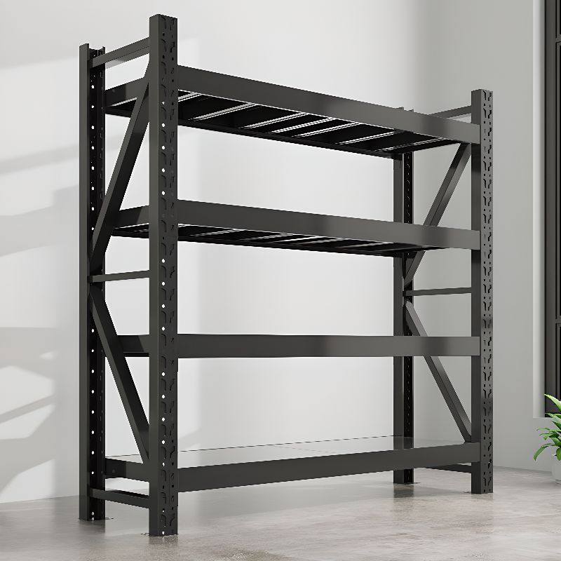 Minimalist Steel Warehouse Storage Rack with Shelves, Detached Installation