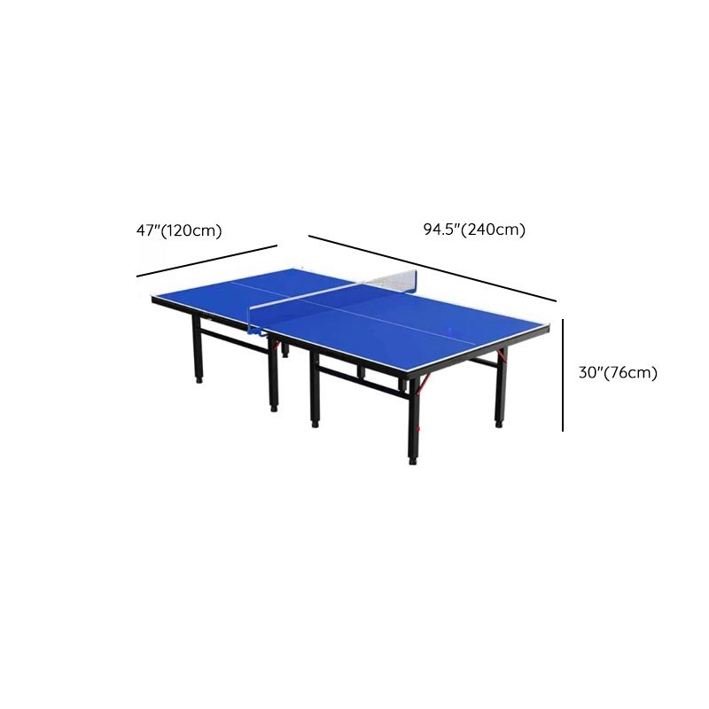 Indoor Ping Pong Table with Synthetic Laminate Top in Ink/Dark Blue and Included Table Tennis Paddle