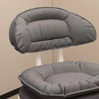 Modish Unique Solid Color Standard Ottoman in Pu Leather with Grey/Sage/Citrus Color and Caster Wheels