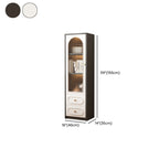 Detached Scratch-immune Accent Cabinet with Glazed Door, Adjustable Shelf, Cabinet Knobs, Soft Close Drawer, and Stain Resistant Finish