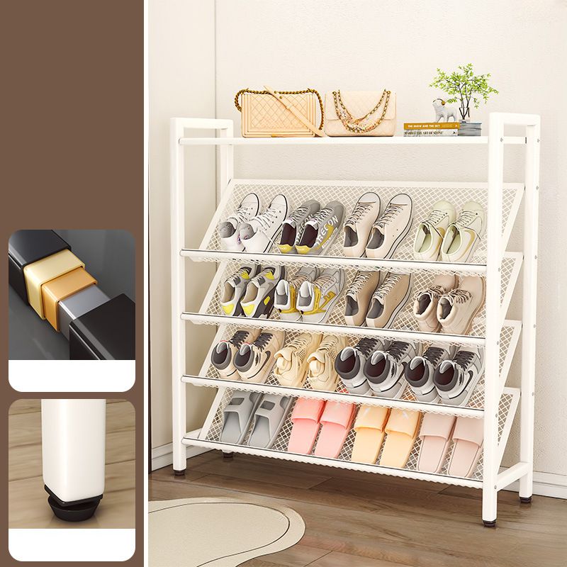 Modern Steel Shoe Shelf with 5 Tiers/4 Tiers/3 Tiers and Unattached Shelf