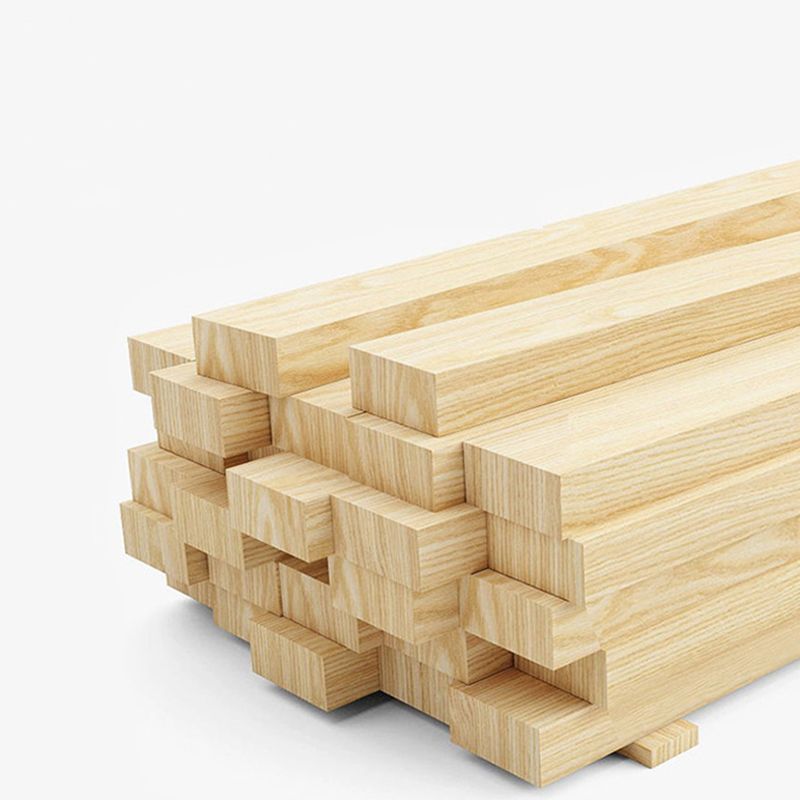 Trendy Panel Headboard in Natural Wood with No Distressing, Rectangle Shape for Full/Queen Bed, Featuring Sponge Upholstery and Standard Height