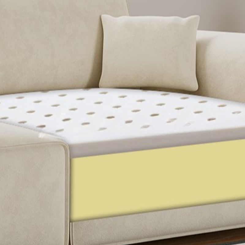Drawing Room Standard Sofa in Black/Light Gray/Light Brown with Armrest