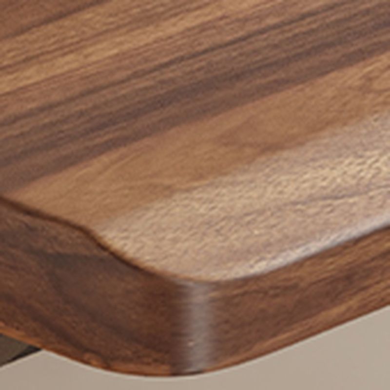 Minimalist Ergonomic Gaming Computer Desk with Sled Base and Independent Structure, Featuring Headphone Hook and Solid Wood Top