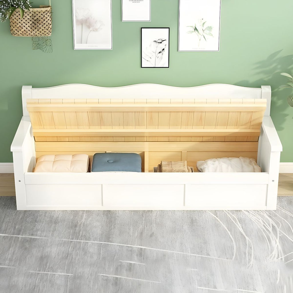 Gray Cotton and Linen Modern Sofa with Storage and Foam Cushioning