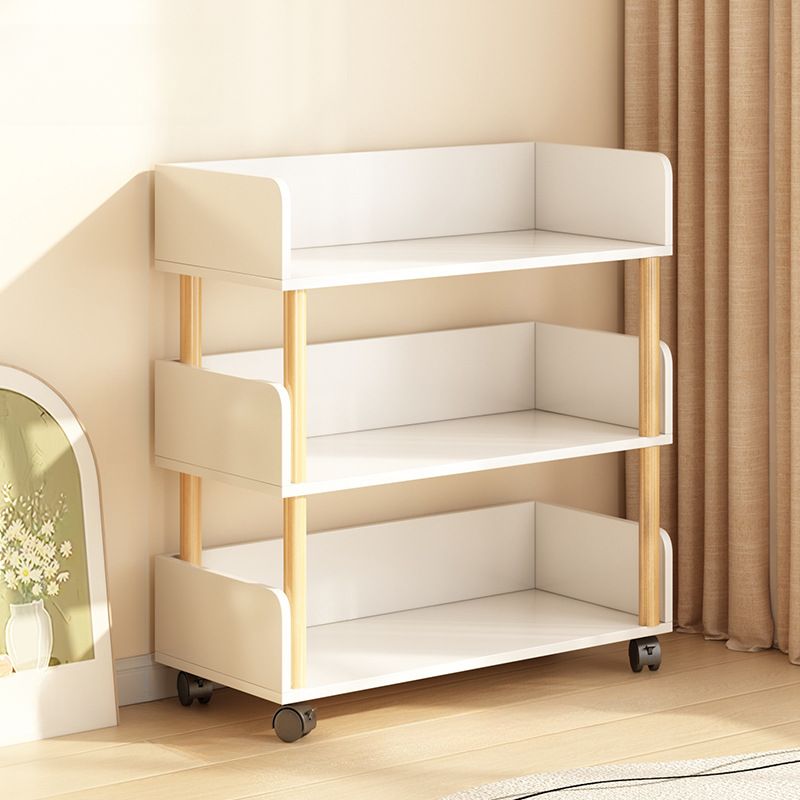 Composite Wood Vertical Organizer Shelf with 4/5/3 Shelves and Open Back