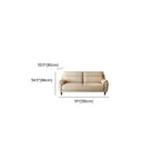 Trendy Solid Color Water Resistant Standard Sofa/Loveseat in Off-White with Arm, Seats 3/2 People