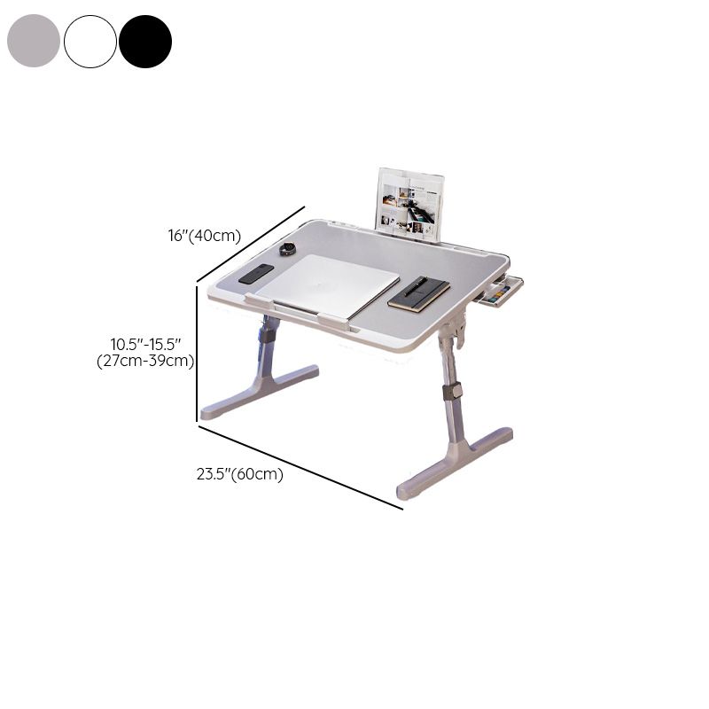 Trendy Engineered Wood Computer Stand with Flexible Height, Compartment, and Ergonomic Tilt