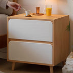 Modish Laminate Nightstand With Drawer Organization