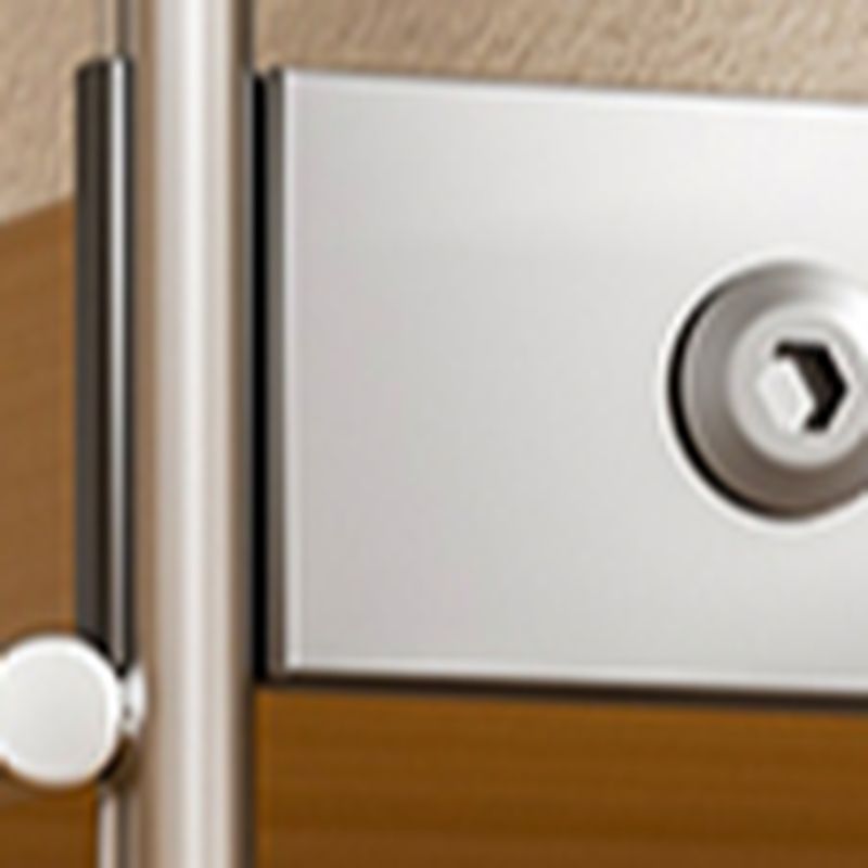 Natural Finish Simplistic DVD Storage Shelf with Steel Frame and Alterable Shelf, Standing Installation