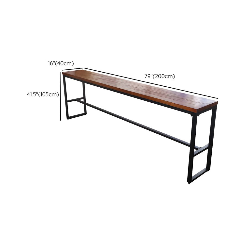 Contemporary Solid Wood Pub Set 1/6 Pieces Rectangle Bar Height Bar Set