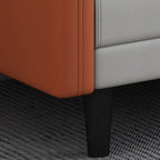 Drawing Room Gray/Light Brown/Off-White Standard Sofa with Armrest