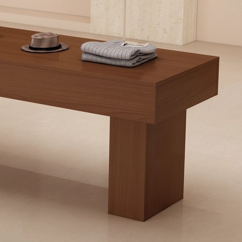 20 to 29 in W x 30 to 39 in H Beige/Black/Sepia Unfinished Rectangle Reclaimed Wood Display Table with Locker