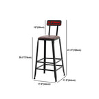 Industrial 1/5/7/9 Pieces Bar Table Set Rectangle Pine Wood Counter Table with High Stools