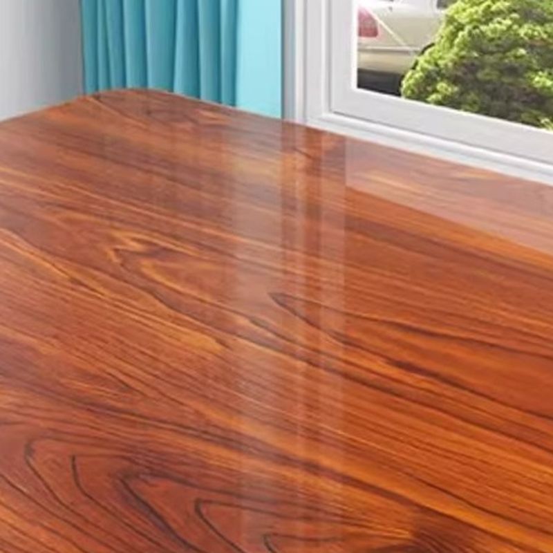 Trendy Folding Square/Rectangle Bi-fold Table in Midnight Black/White, Scratch-shielded with Manufactured Wood Top