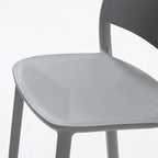 Casual Polymer Bar Stools in White/Lemon Color/Light Green with Back, Pileable Rectangle Seat, and Leg Rest