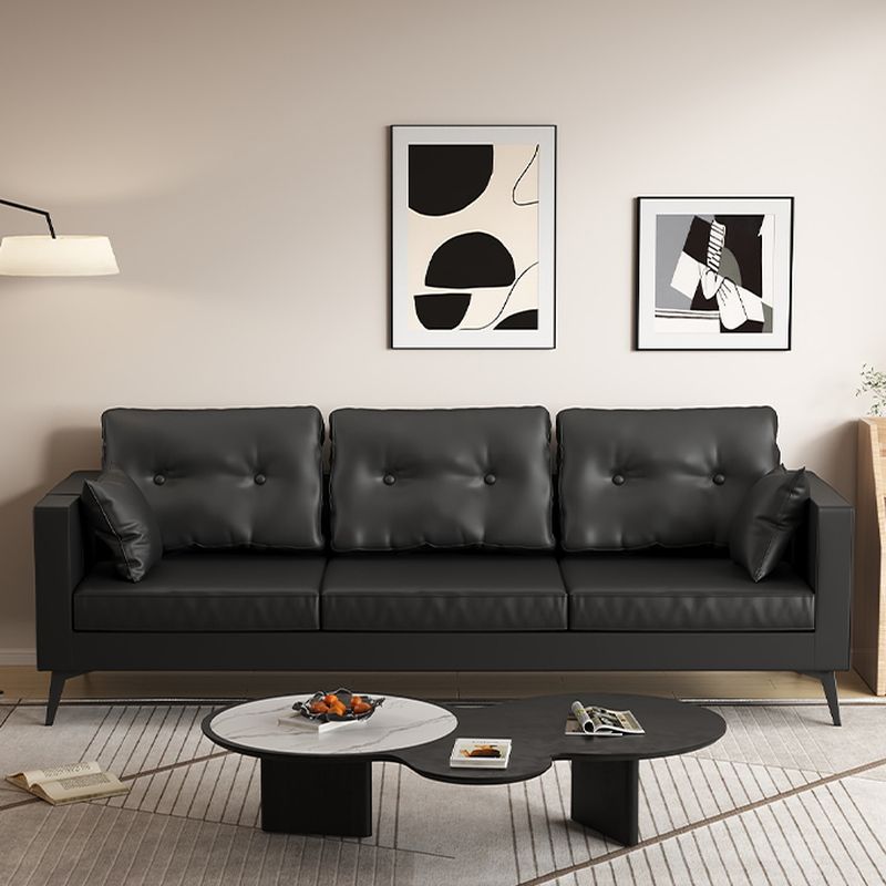 Standard Sofa in Synthetic Leather with Jade Green/Auburn/Beige Upholstery and Arm