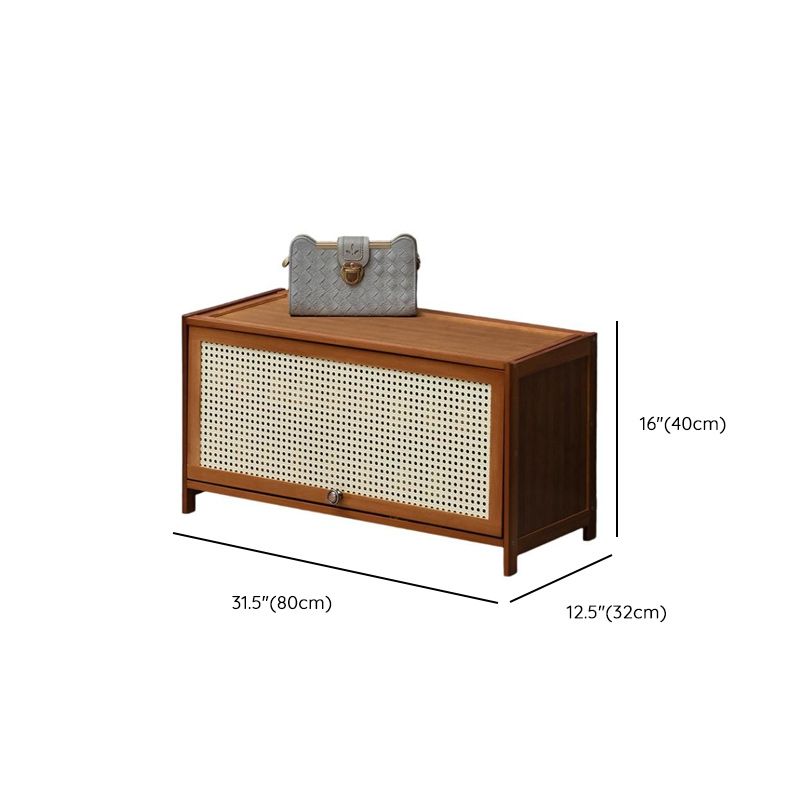 Tan Bamboo 9 Tiers/7 Tiers/5 Tiers Storage for Shoes with Dustproof Cover