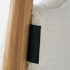 Modish Drawing Room Side Chair with Ventilated Back, Upholstered Ash Wood Legs, and Foot Pads