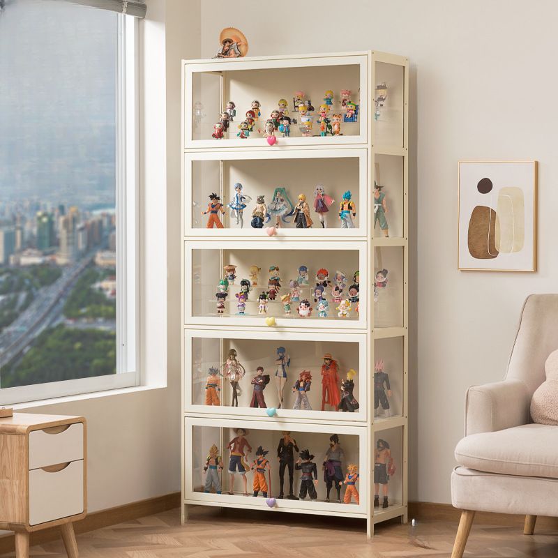 Bambusa Flooring Curio Cabinet with Stockroom, 4 Cabinets/3 Cabinets/2 Cabinets, 4 Shelves/3 Shelves/2 Shelves, 4 Doors/3 Doors/2 Doors