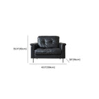 Tear Resistant Standard Sofa/Loveseat/Single Sofa in Black with 1 Pillow