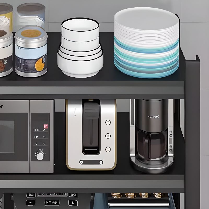 Ink Minimalist Warehouse Storage Rack with Shelves, Steel Frame, and Detached Installation