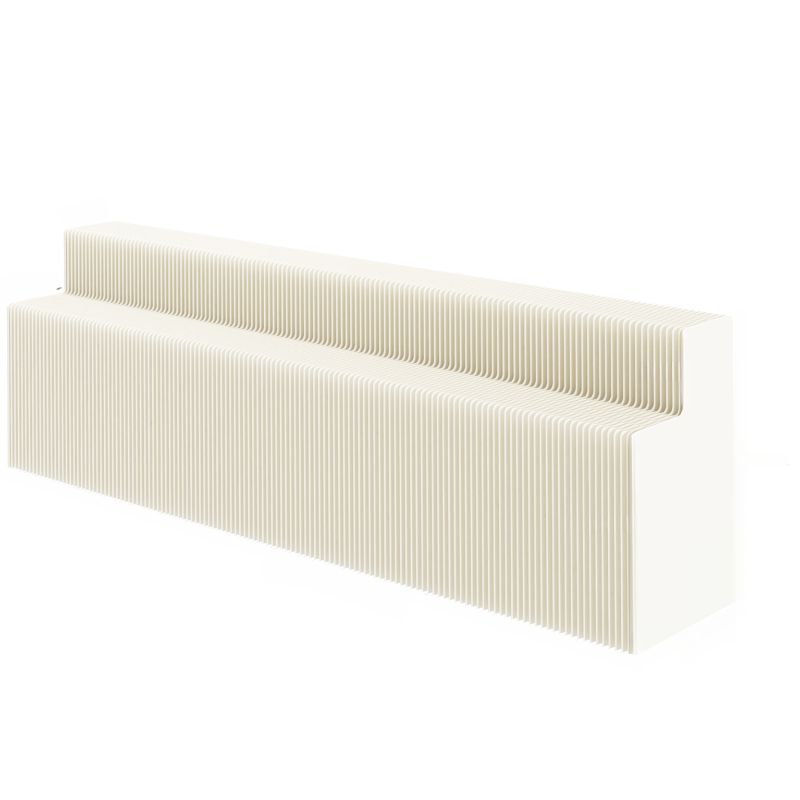 50 in & above L x 20 to 29 in/Up to 19 in W x 30 to 39 in/40 in & above/20 to 29 in H White Rectangular Unfinished Folding Display Table in Paper