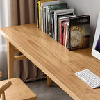 Modern Rectangular Pine Wood Unfinished Color Writing Table