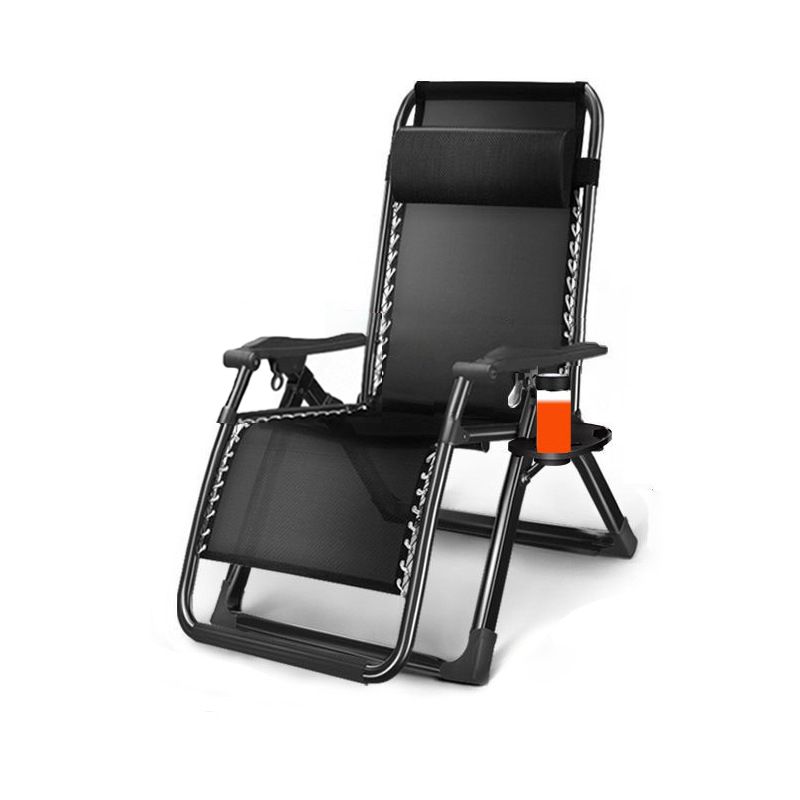 Grey/Midnight Black Compact Recliner Chair with Standard (No Motion) Base and Independent Foot Movement, Button-tufted Detachable Cushion & Cupholder Included/Not Included