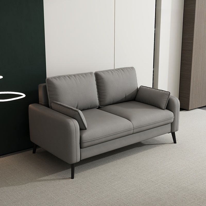 Tear Resistant Loveseat in Gray/Navy Blue/Amber Color with Arm