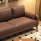 Black/Navy Blue/Amber Color Loveseat with Armrest for Drawing Room