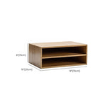 Natural Lateral Filing Cabinet in Natural Wood with 1 Shelf/2 Shelves/3 Shelves in a Casual Style