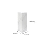Up to 19 in L x 30 to 39 in/20 to 29 in H Square Marble Stone Unfinished Display Table