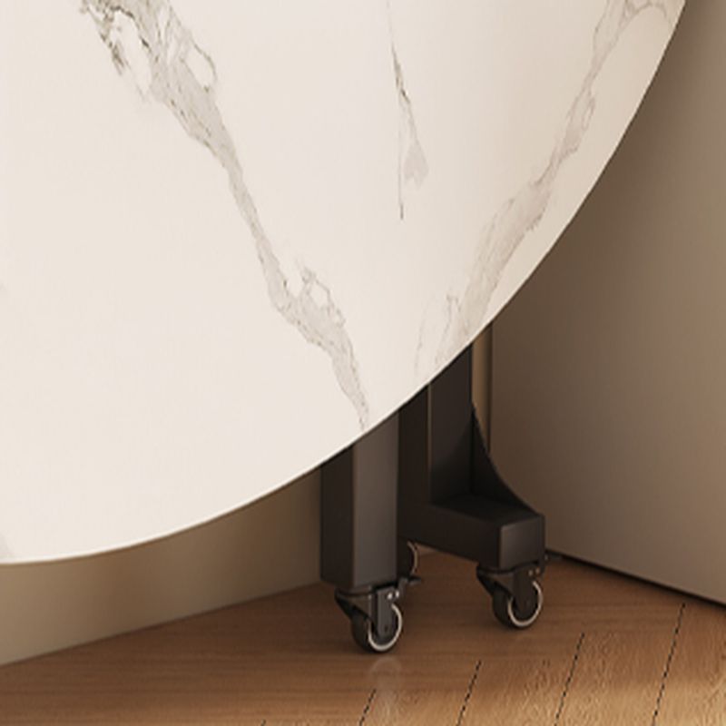 Trendy Folding Circular-shaped Foldable Banquet Table with Rust Resistant Laminate Top
