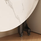 Trendy Folding Circular-shaped Foldable Banquet Table with Rust Resistant Laminate Top